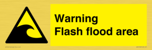 Warning Flash flood area